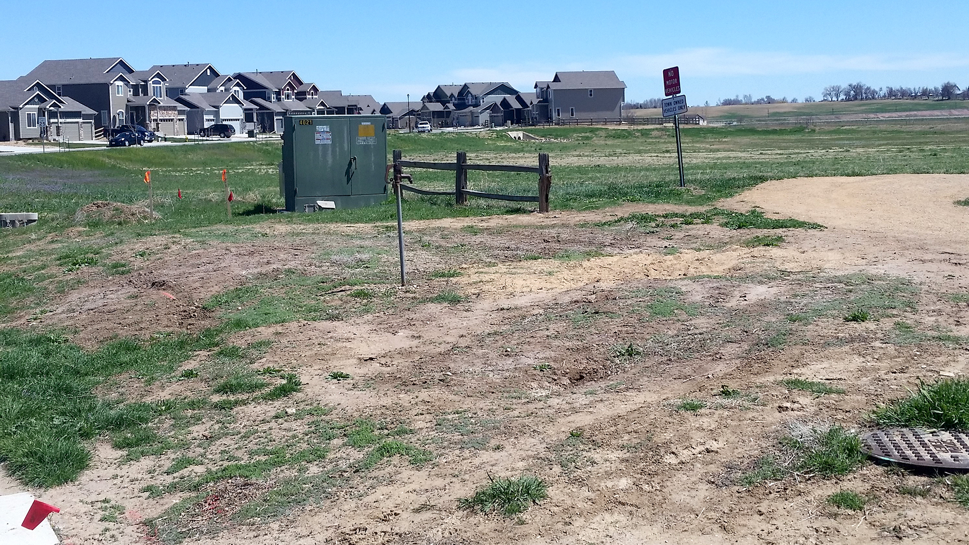 Before: Town of Berthoud grant project