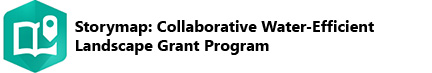ESRI storymap logo for Water Efficiency Grant Program.