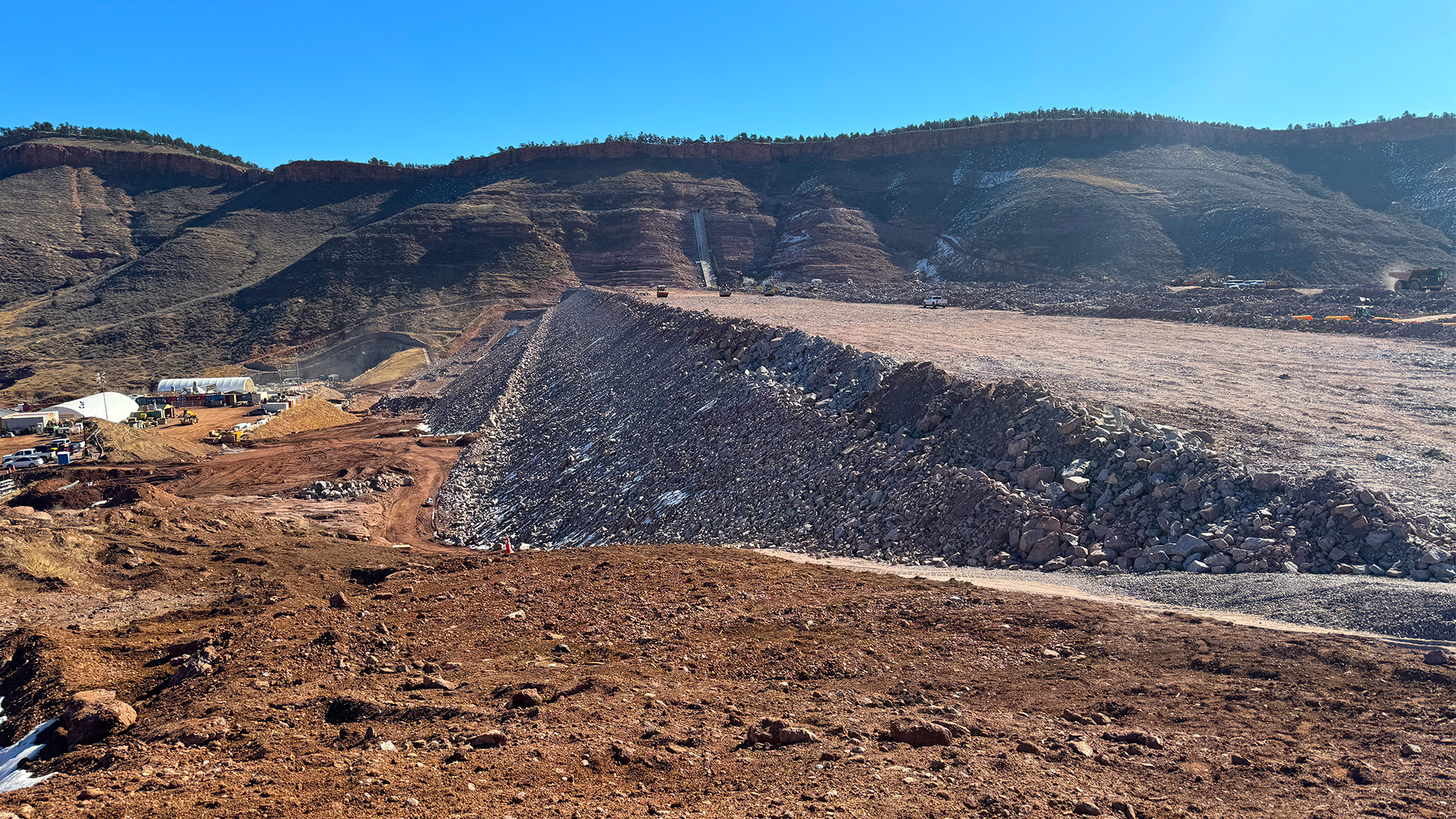 Chimney Hollow Main Dam Looking East