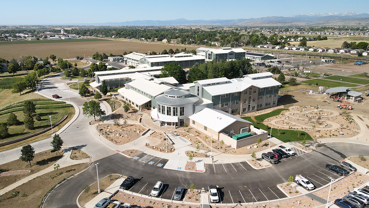 aerial view of Northern Water Berthoud campus