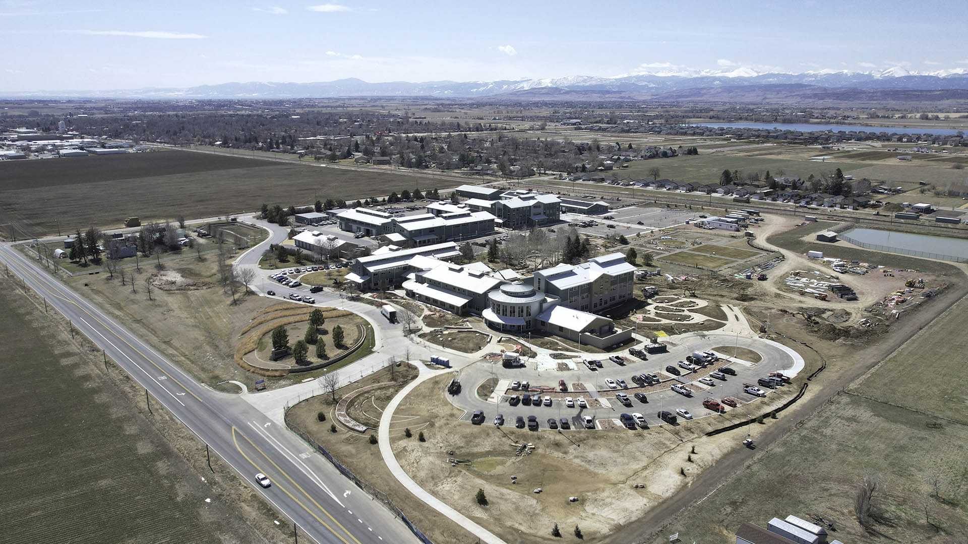 aerial view of Berthoud campus March 2024