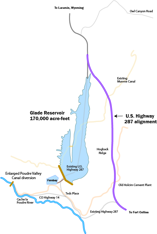 Highway 287 Colorado Map U.S. Highway 287 Realignment | NISP | Northern Water