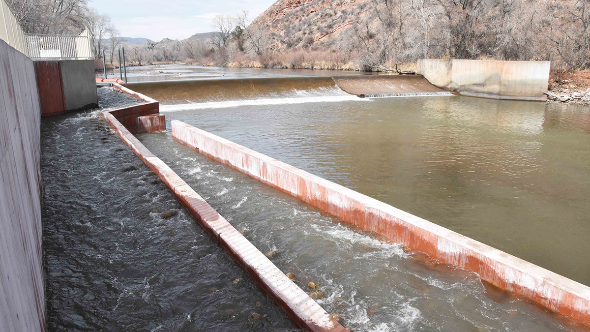 Watson Lake Fish Bypass on the Poudre River near Fort Collins, CO