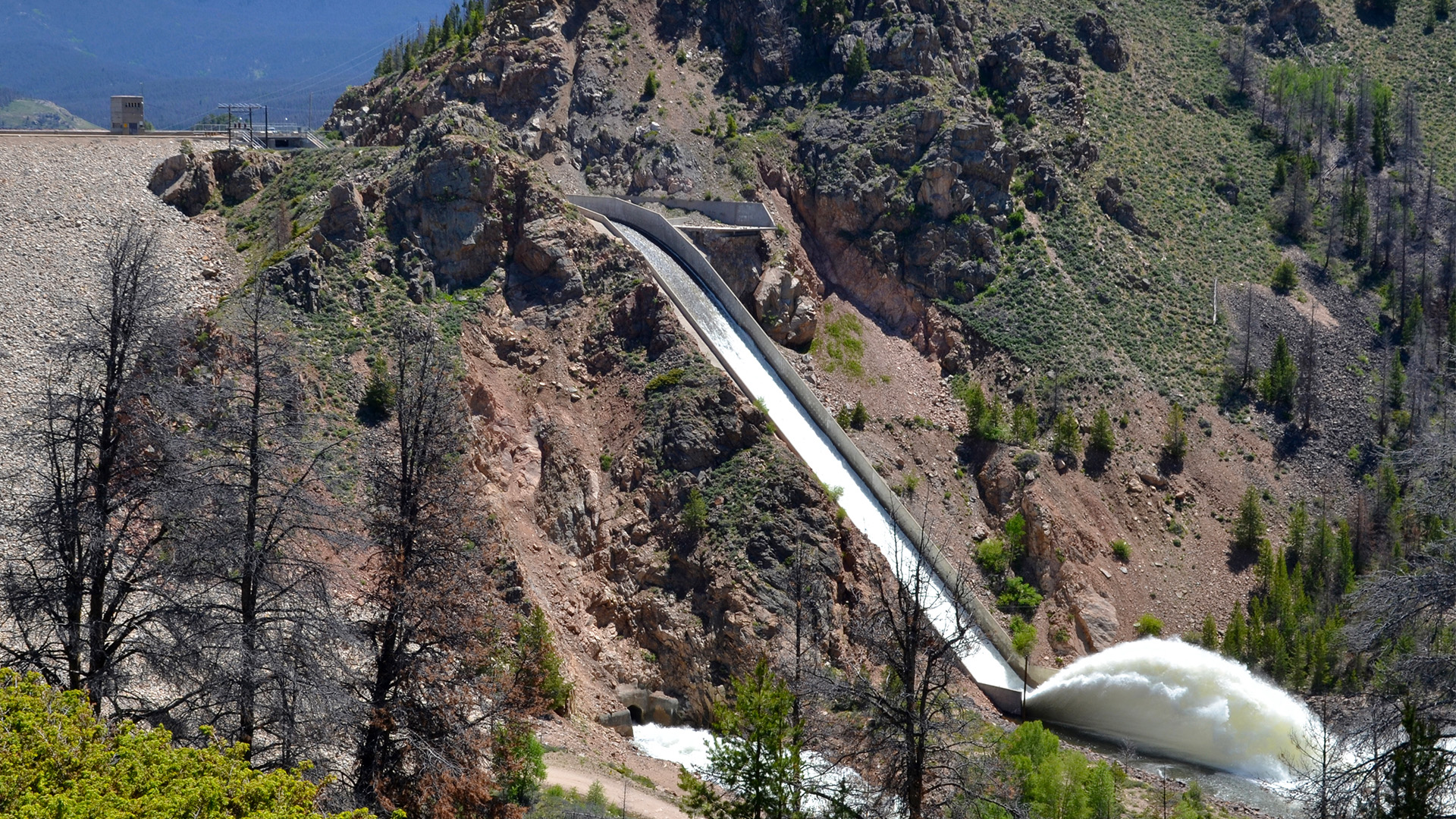 Spillway at Lake Granby.